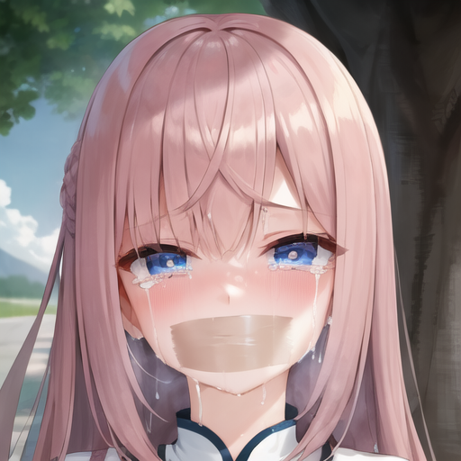 00107-1513313035-((masterpiece, perfect quality))__lora_WeossTapeGag_v1.1_dim_16_1_, _1girl, tape gag, focus on face, blue eyes, pink hair, outdo.png